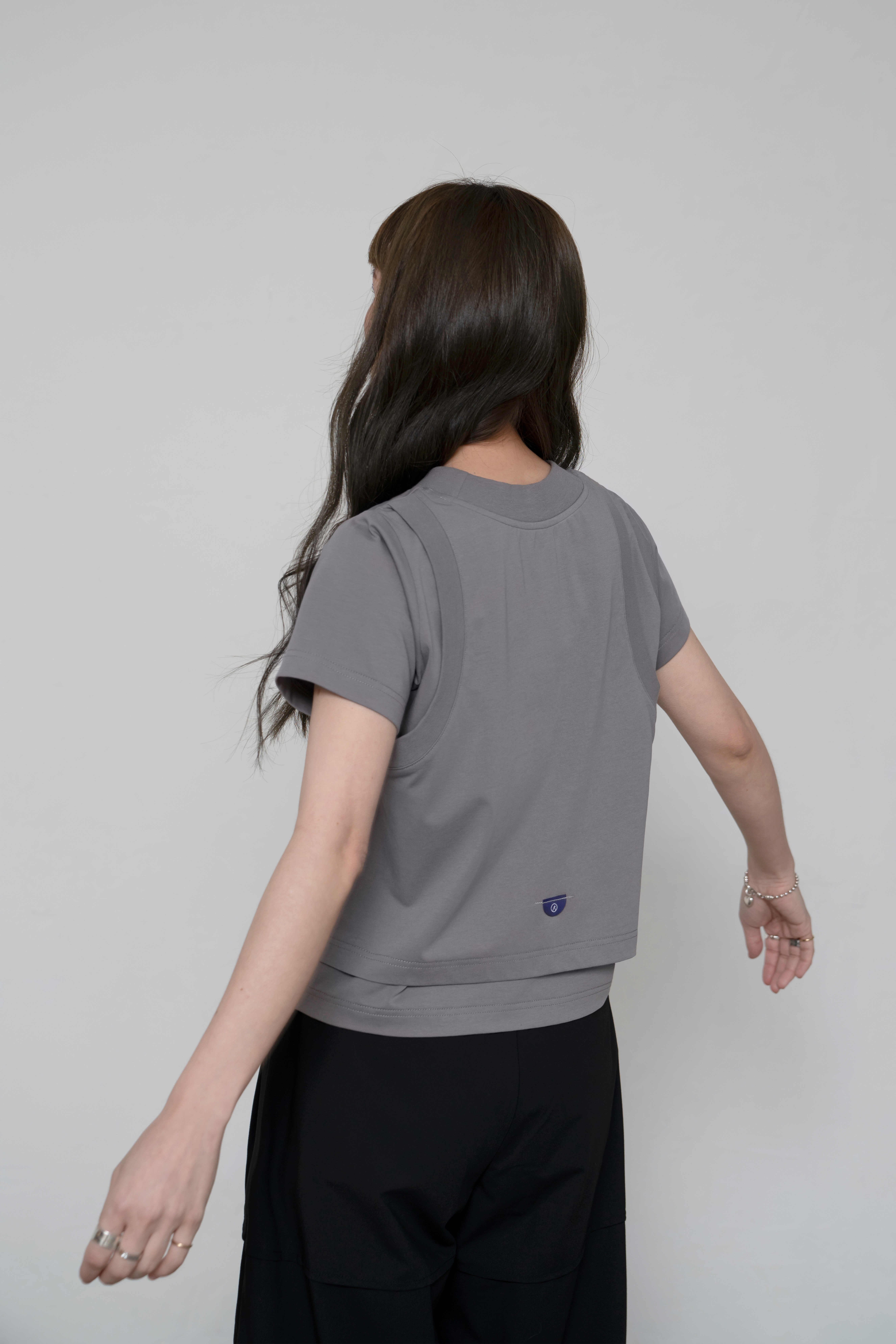 RE:tain -  Double Layered Tank Tee | Gray