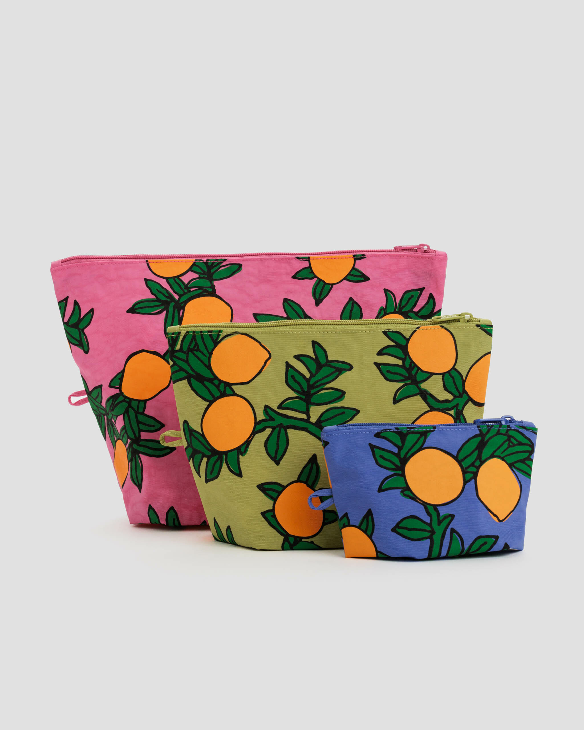 Go Pouch Set - Orange Trees | BAGGU