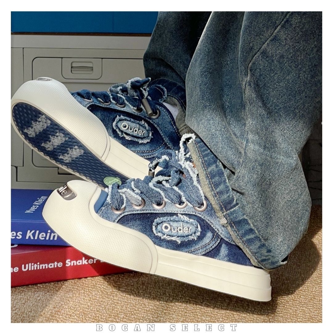 OUDER 開口笑 牛仔 麻繩 單寧 水洗（OUD010NZL）