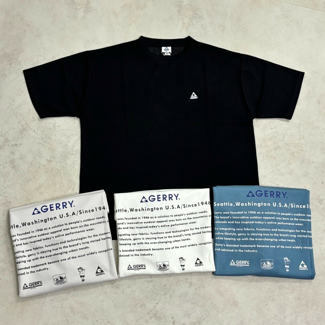 Gerry 後背英文字句短Tee GE24SU03