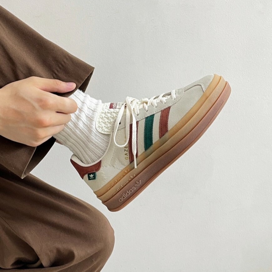 ADIDAS ORIGINALS GAZELLE BOLD 楓葉 棕褐色 板鞋 女款 IG3685