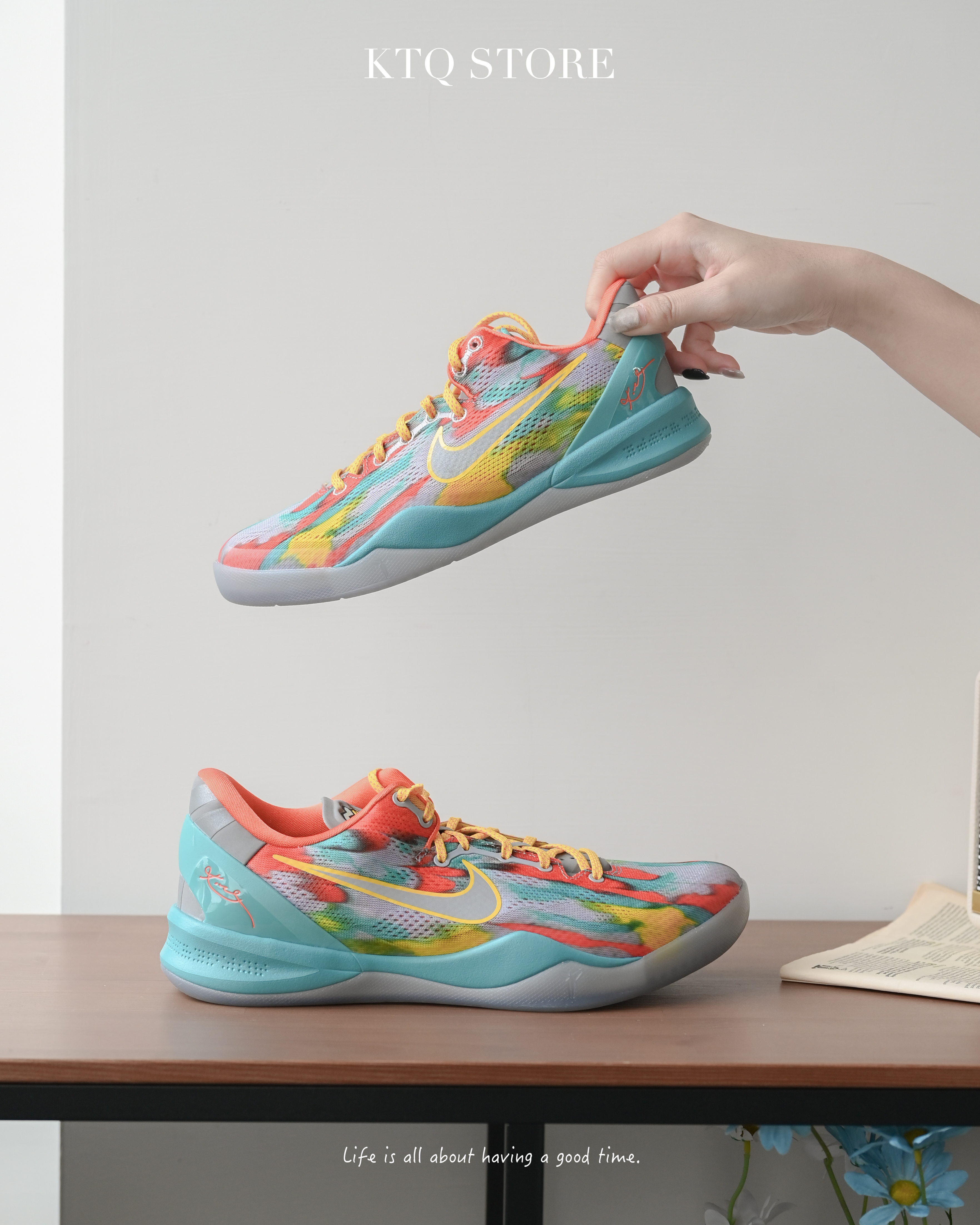 KTQ STORE ‧ Nike Kobe 8 Protro "Venice Beach" GS 威尼斯海灘 籃球鞋 柯比 大童女鞋 HF7319-001