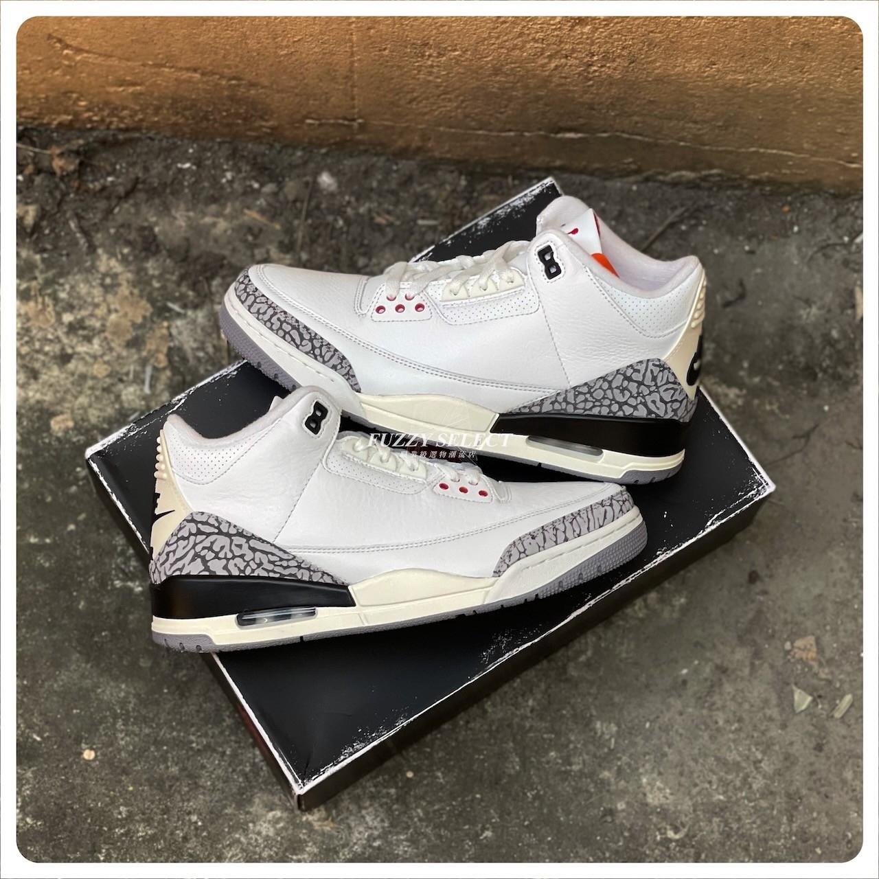 【逢甲 FUZZY】Air Jordan 3 "White Cement" 白水泥 爆裂紋 DN3707-100