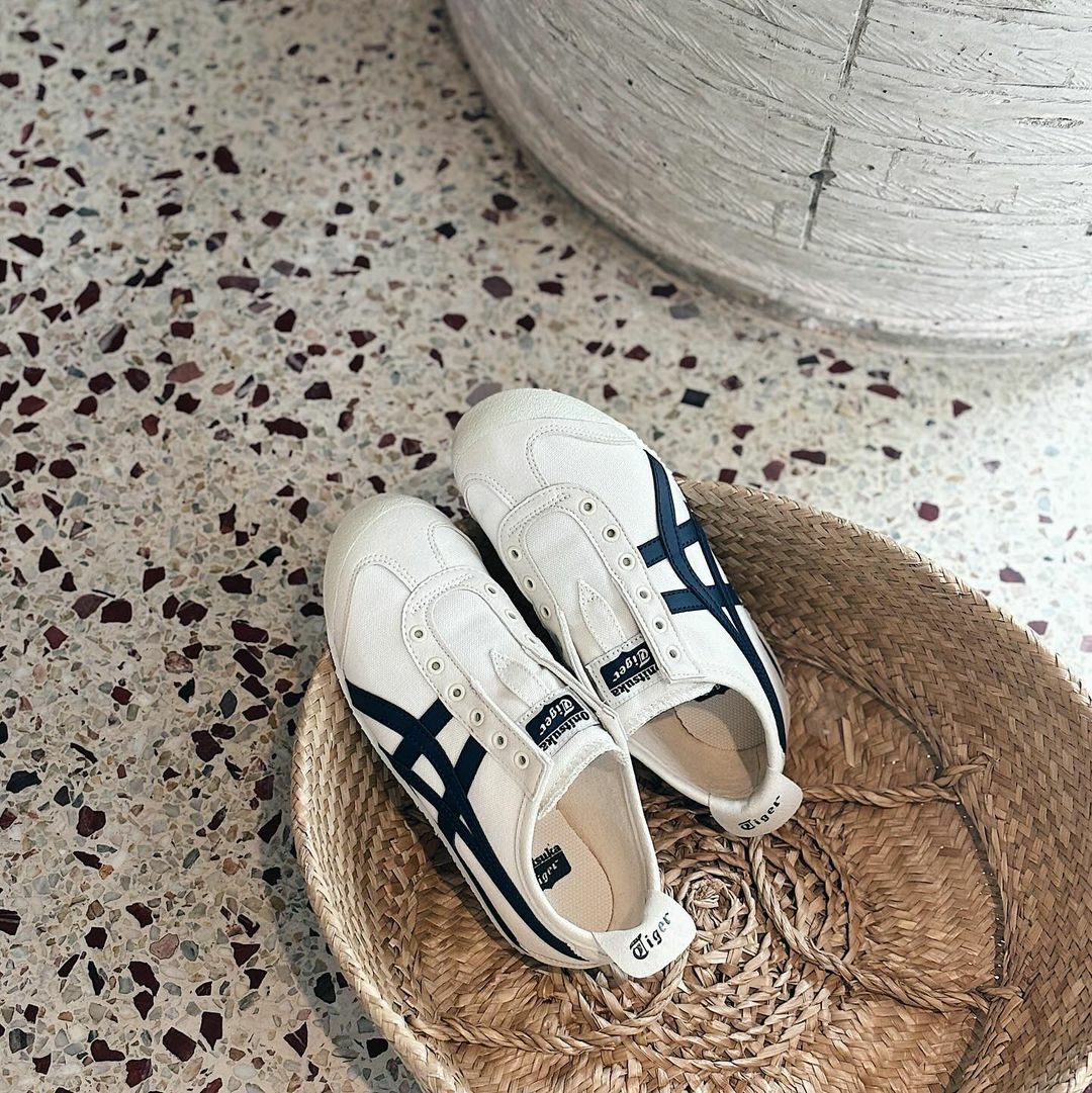 Onitsuka Tiger Mexico 66 Slip-ON 象牙奶油 海軍藍 鬼冢虎 懶人鞋 1183A360-205