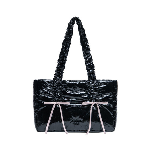 JEDREFEB5 GLOSSY BUTTERFLY SHOULDER BAG LARGE