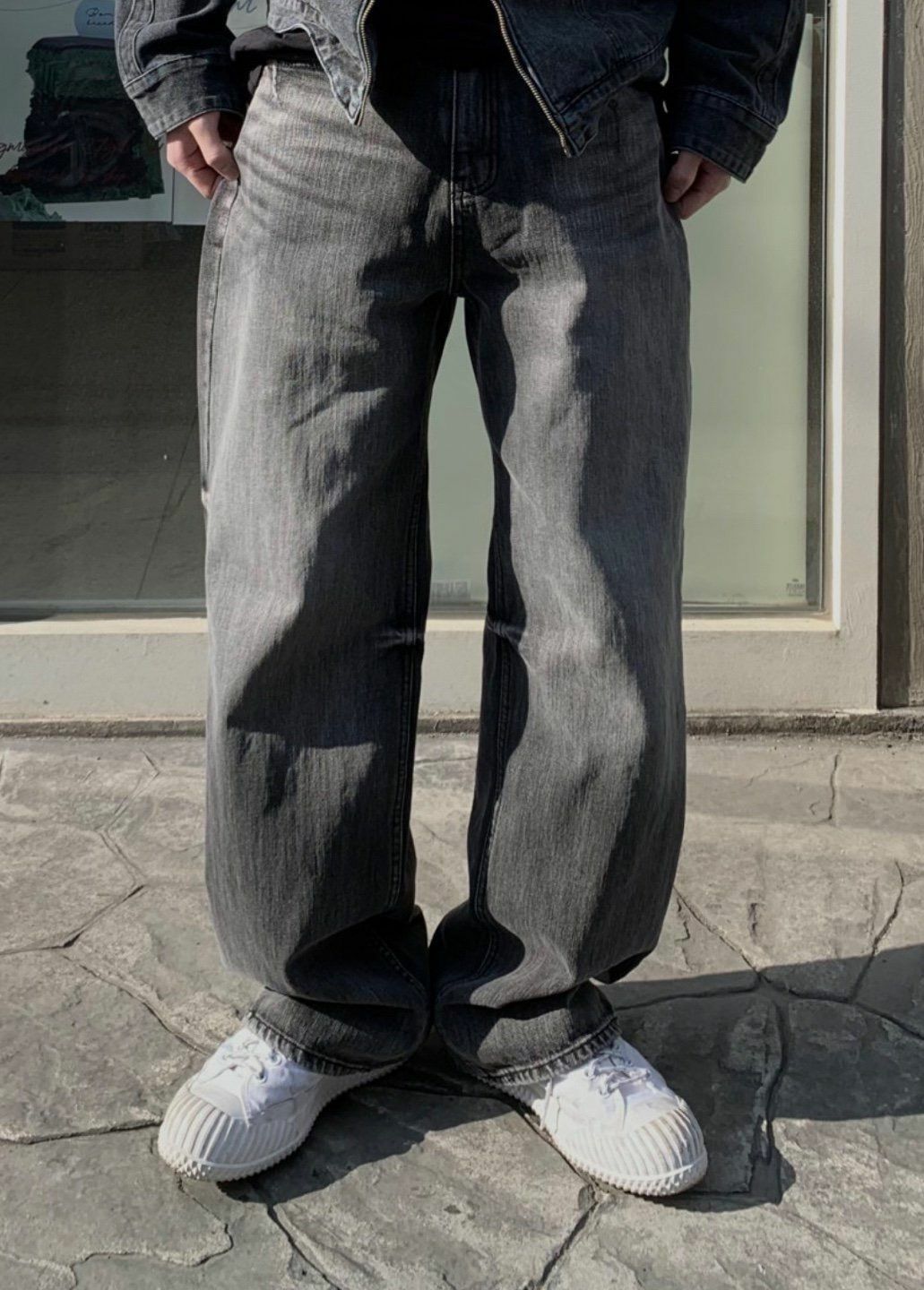 洗水鬆身牛仔褲 J729