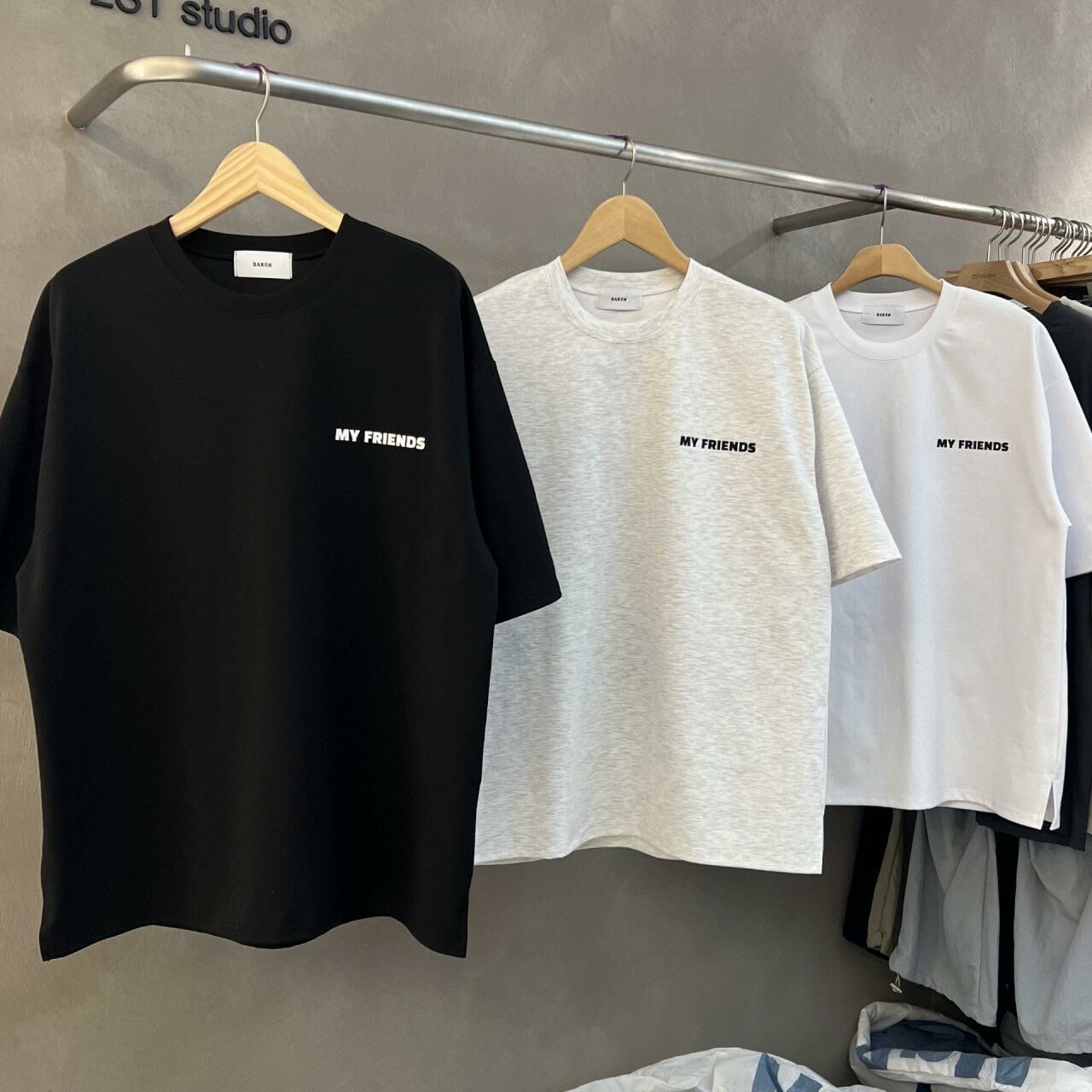 狗仔圖案英文字短袖Tee BARON-087T