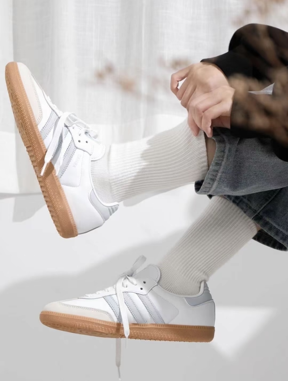 Adidas Originals Samba OG 灰藍色 復古 德訓鞋 焦糖底 IE0877/預購