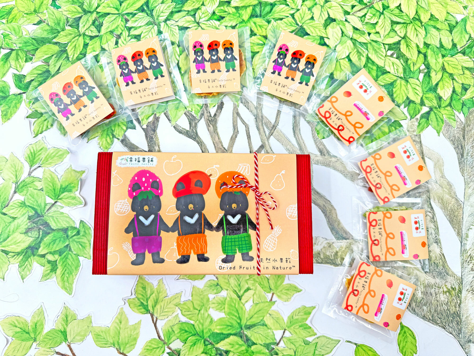 水果熊水果乾小禮盒8入