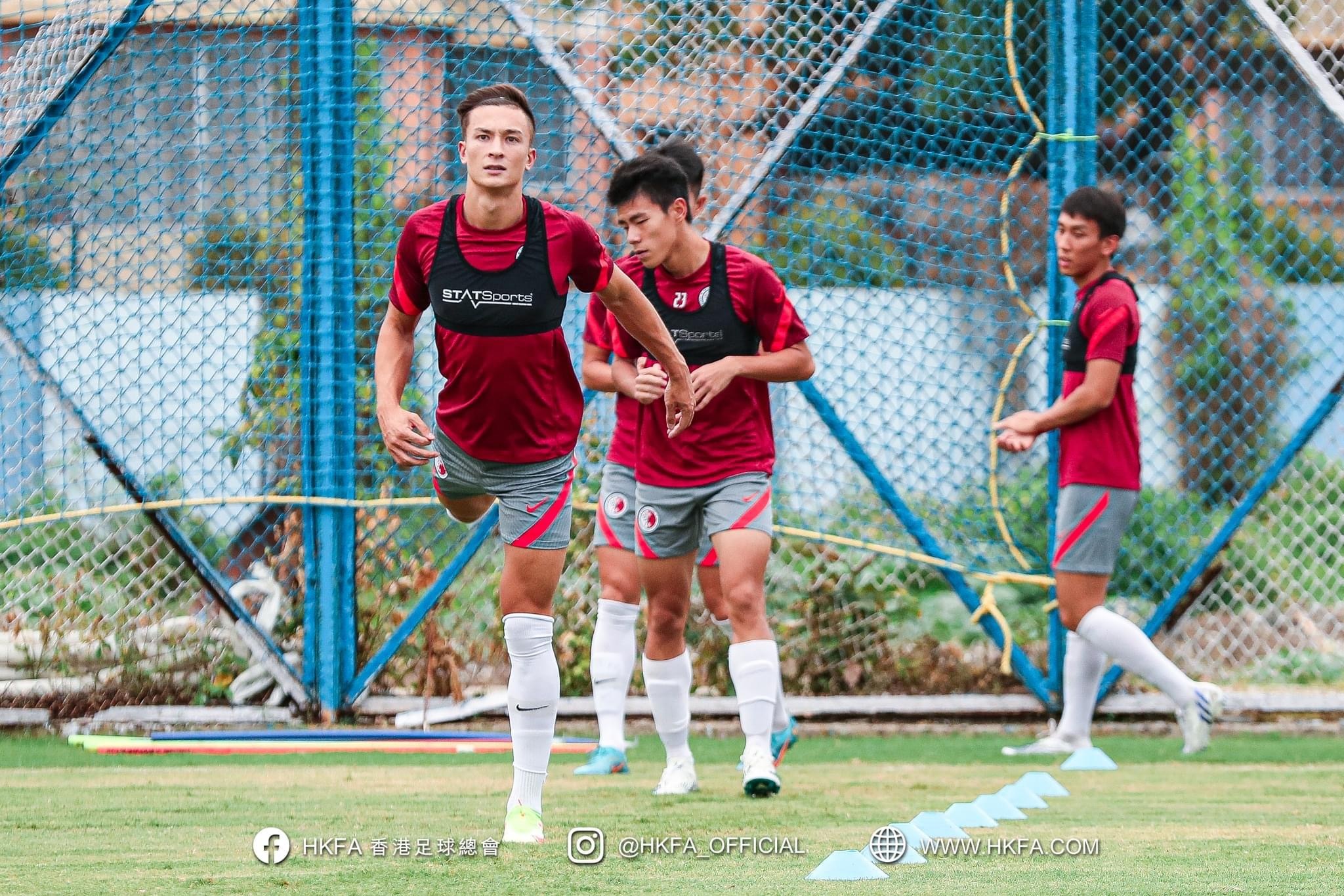 Hong Kong Football Team 2020-2022 Nike player issue training shirt and shorts