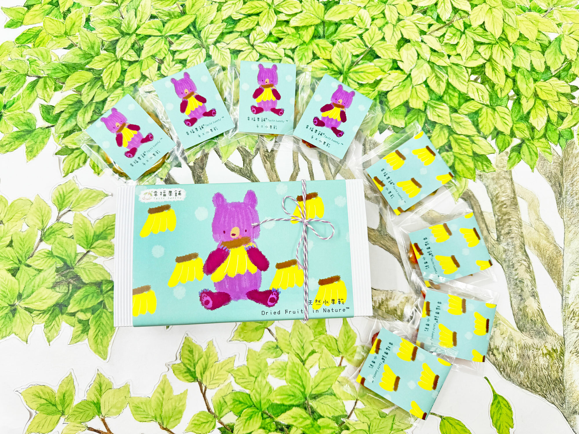 香蕉熊水果乾小禮盒8入