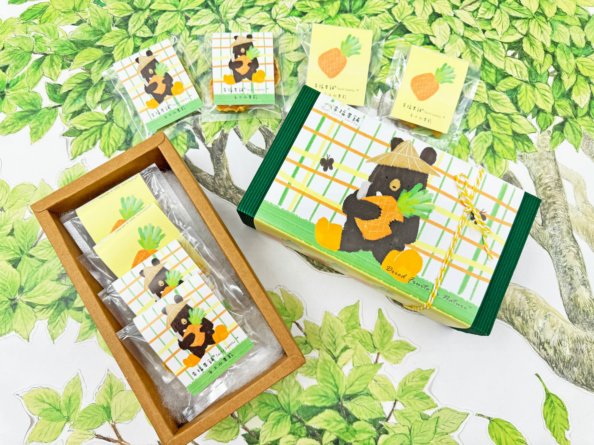 鳳梨農夫熊水果乾小禮盒8入