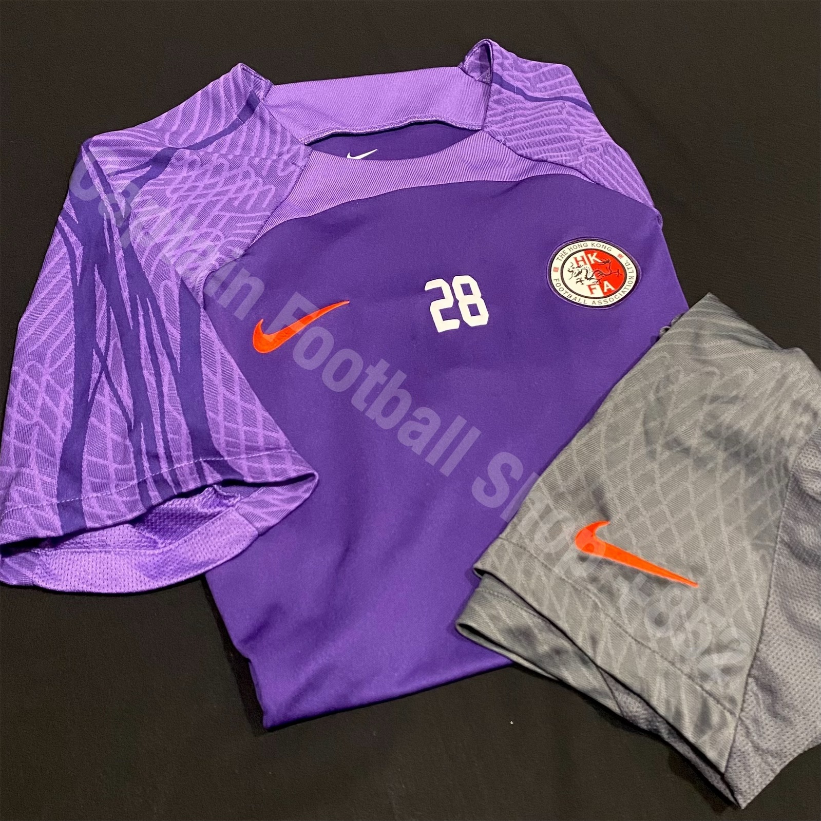 Hong Kong Football Team 2023-2024 Nike player issue training shirt and shorts