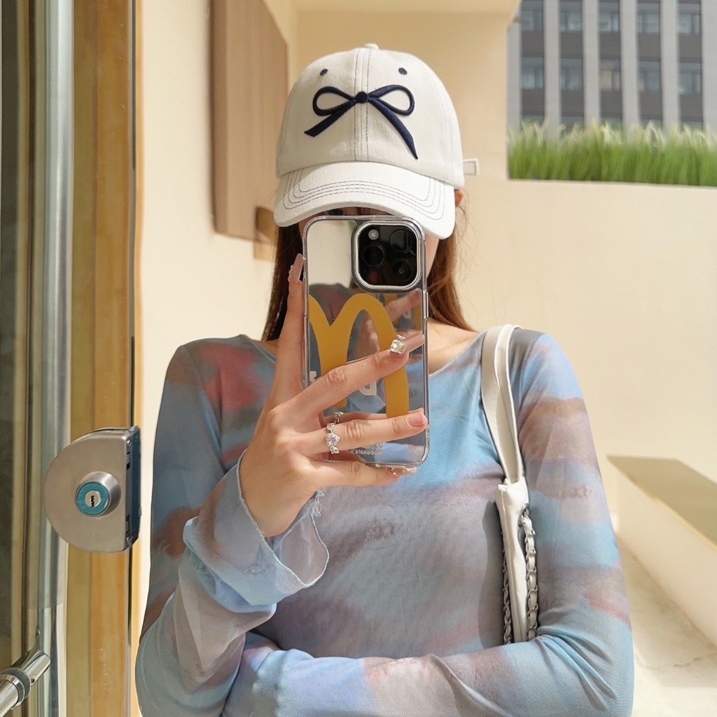 單寧車線蝴蝶結牛仔老帽/三色