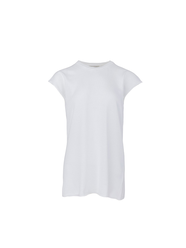 Le Tricot Perugia 小圓領包袖T恤(白)