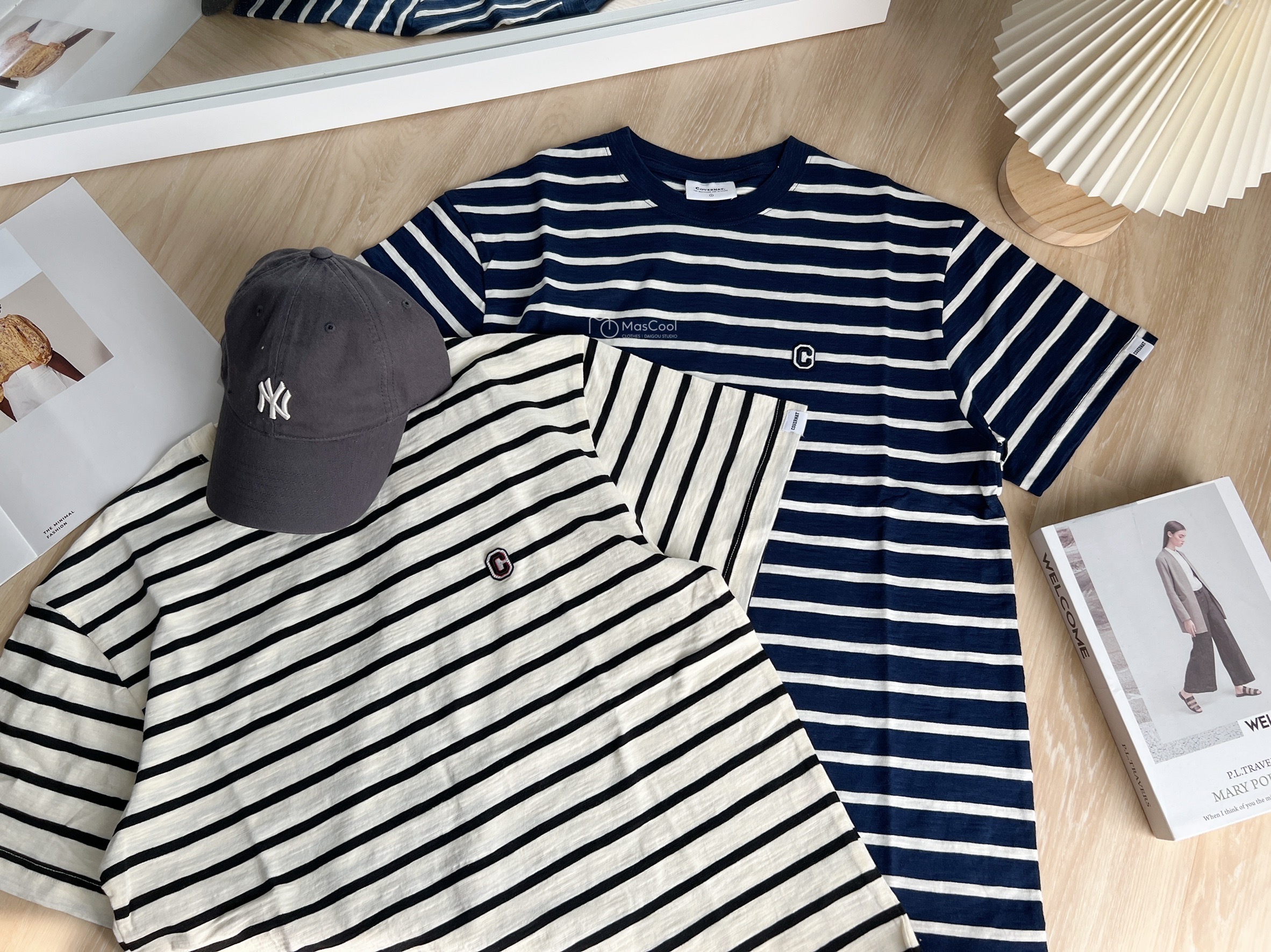 COVERNAT 條紋短袖