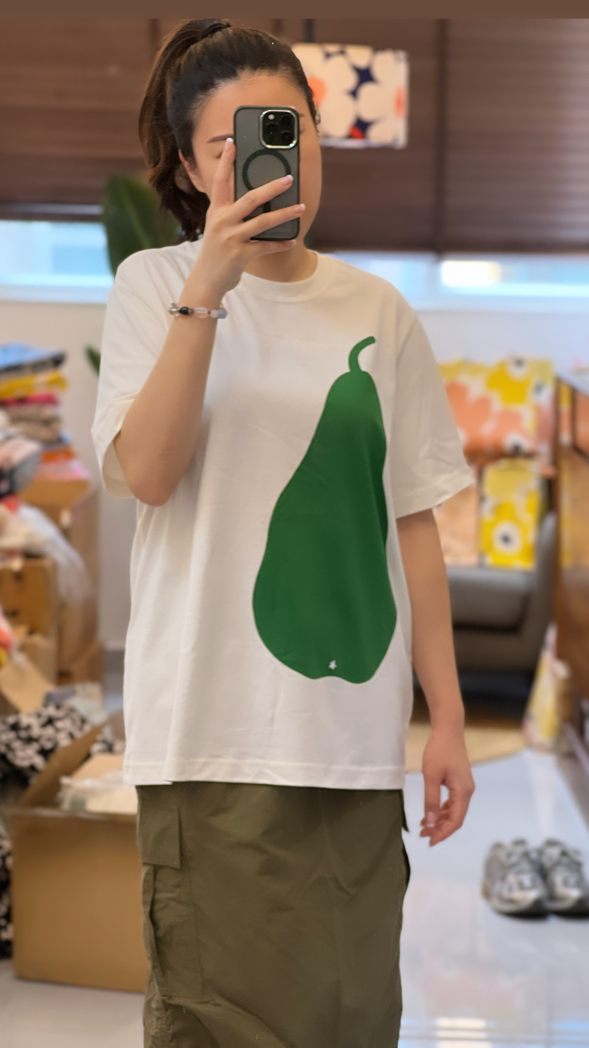 代購現貨  | Marimekko Cute Cute一大粒 Pear 啤梨 Tshirt