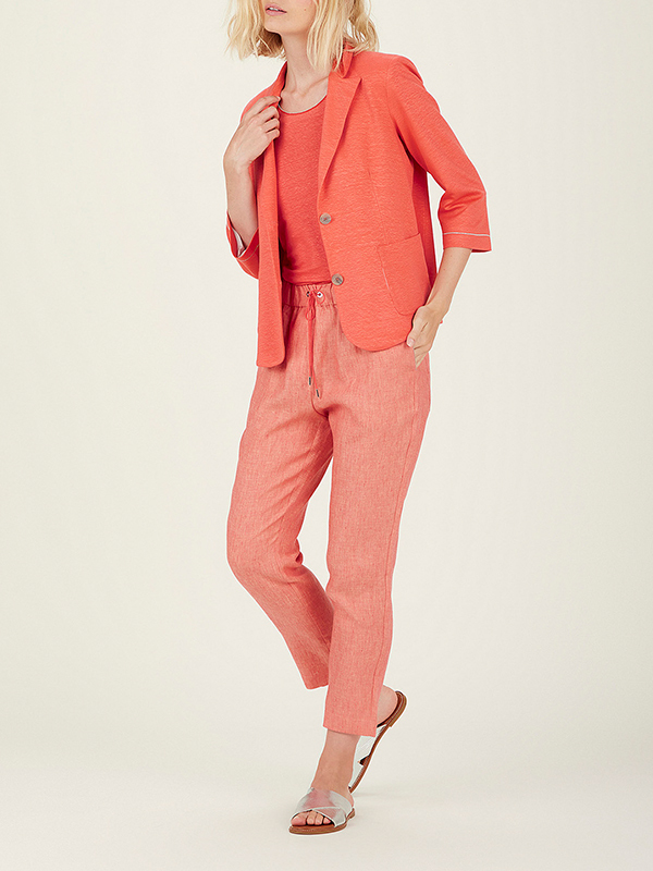 Le Tricot Perugia 銀鍊背心(橘紅)