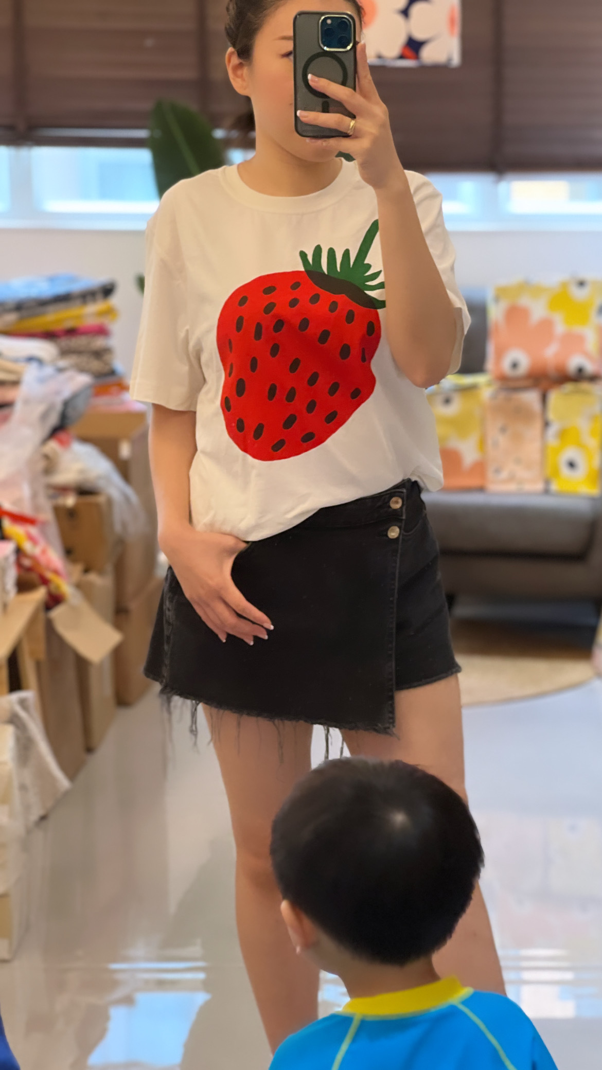 代購現貨  | Marimekko Cute Cute一大粒士多啤梨 Tshirt