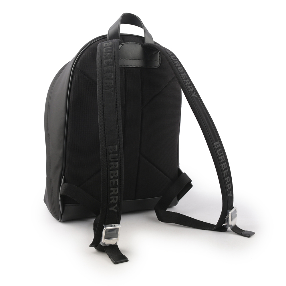 【BURBERRY】徽標Logo 尼龍口袋後背包(黑色) 8063495