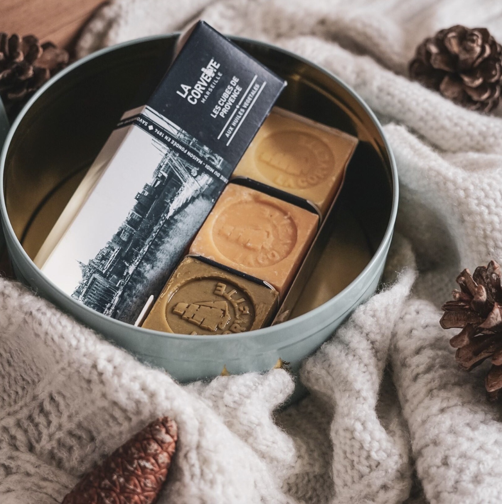 LA CORVETTE | Gift Box 3x100g Provence Soap Cubes