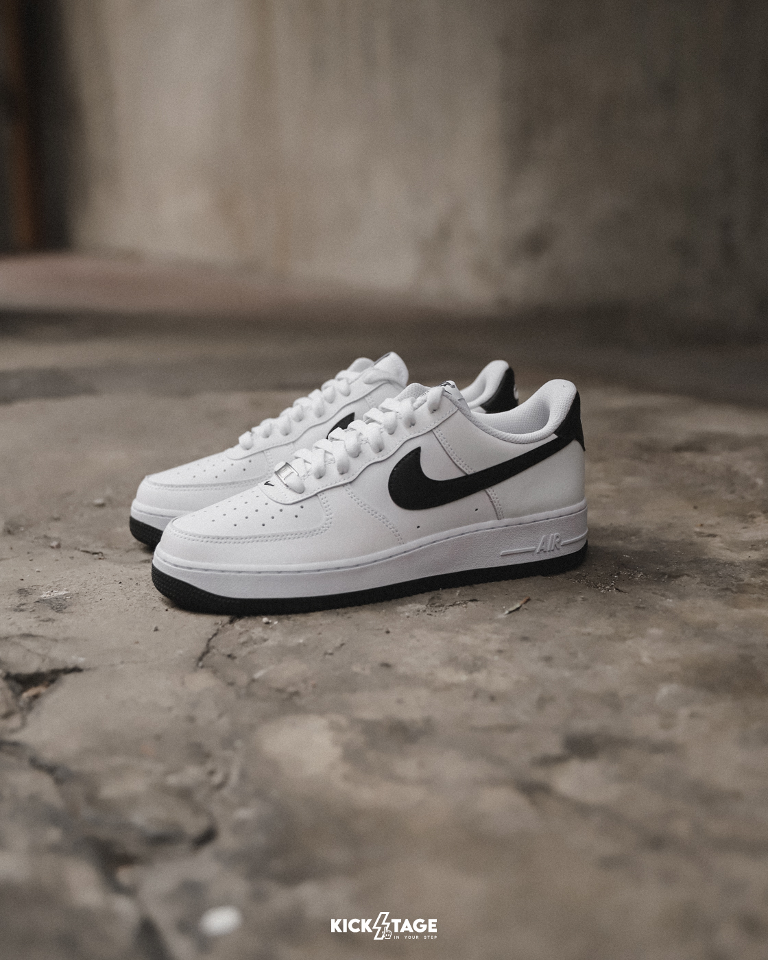 男鞋 NIKE AIR FORCE 1 LOW WHITE BLACK 白黑 皮革 低筒 休閒鞋【FQ4296-101】AF1