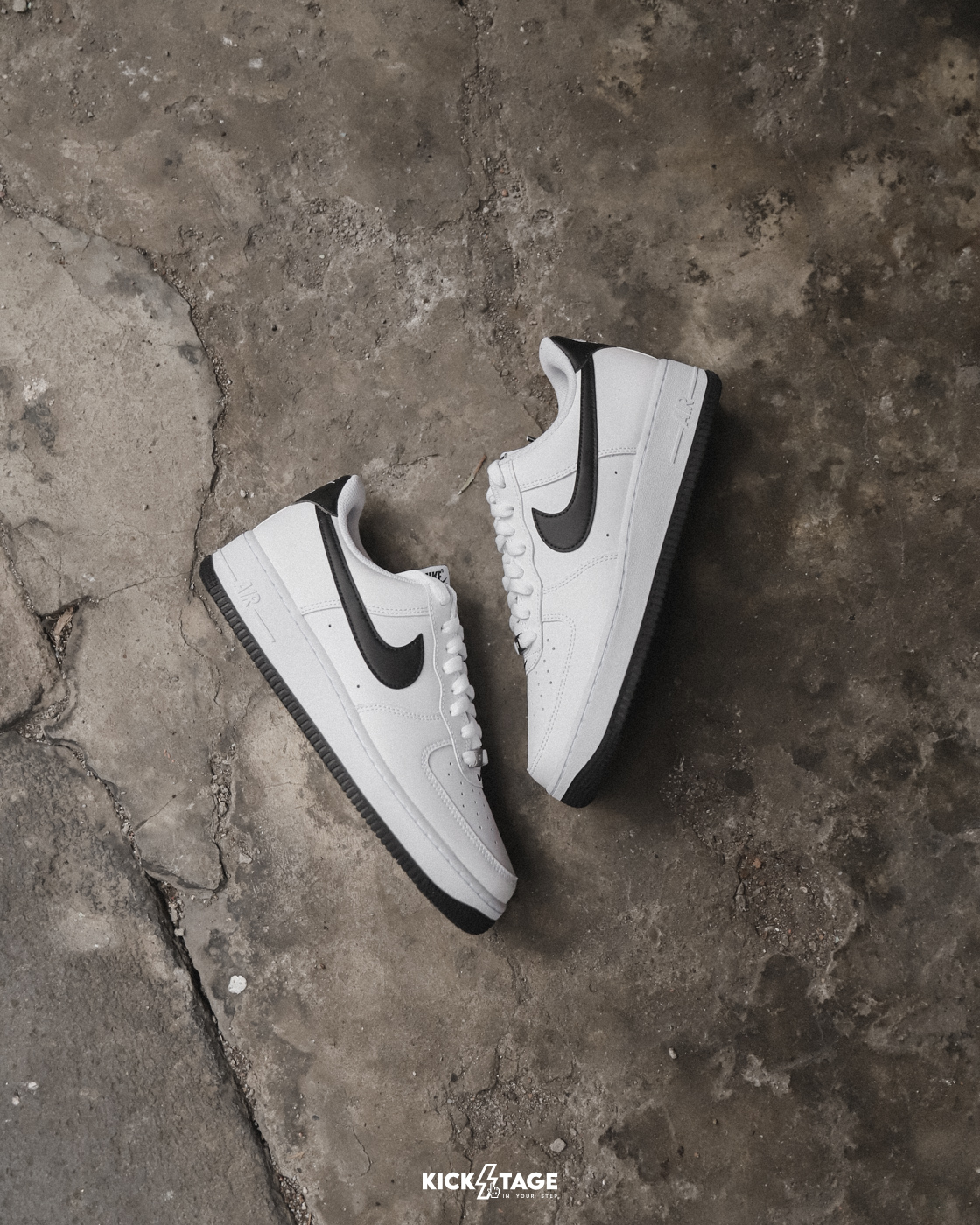 男鞋 NIKE AIR FORCE 1 LOW WHITE BLACK 白黑 皮革 低筒 休閒鞋【FQ4296-101】AF1