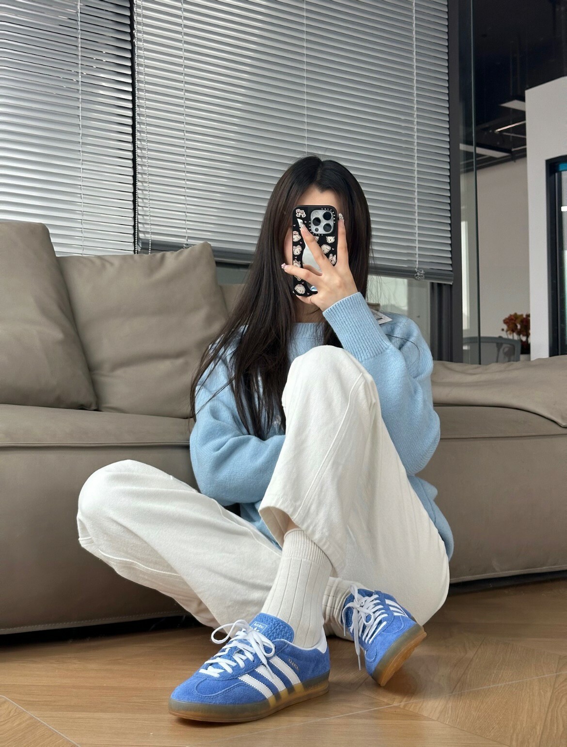 【代購】adidas originals Gazelle 防滑耐磨 低幫 板鞋 女款 藍黃 IE2960