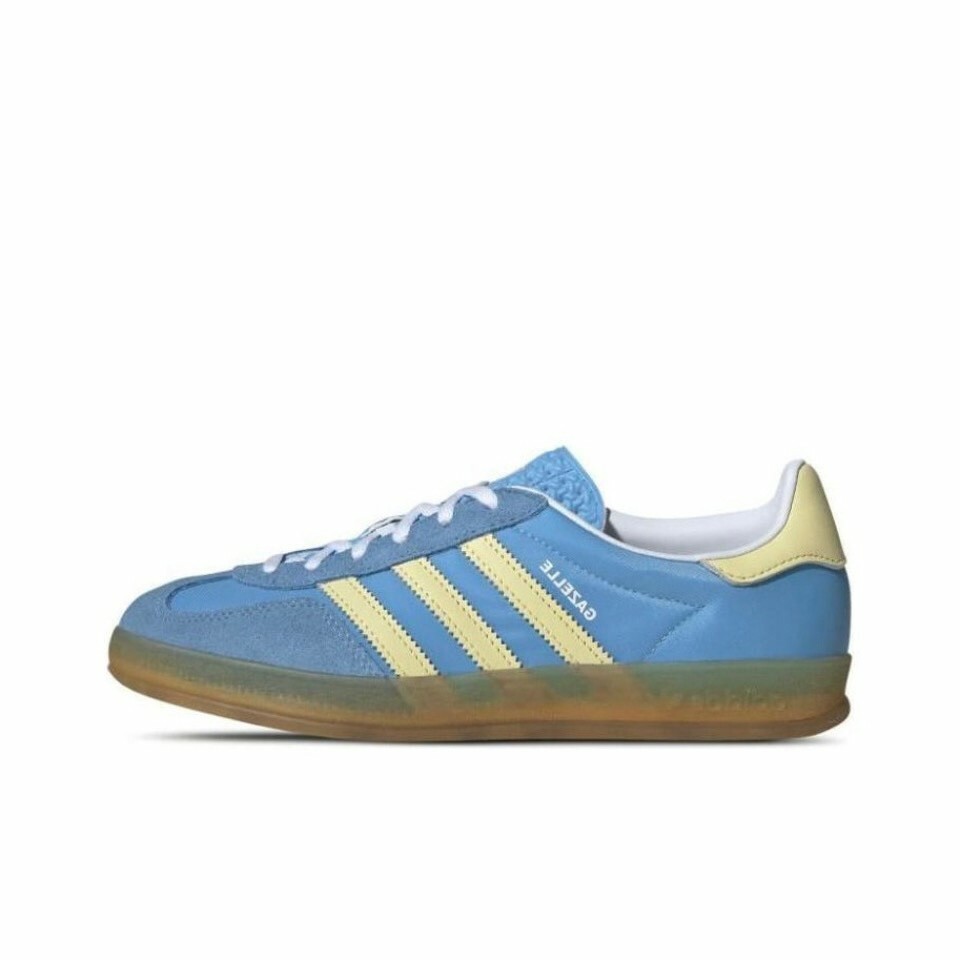 【代購】adidas originals Gazelle 防滑耐磨 低幫 板鞋 女款 藍黃 IE2960