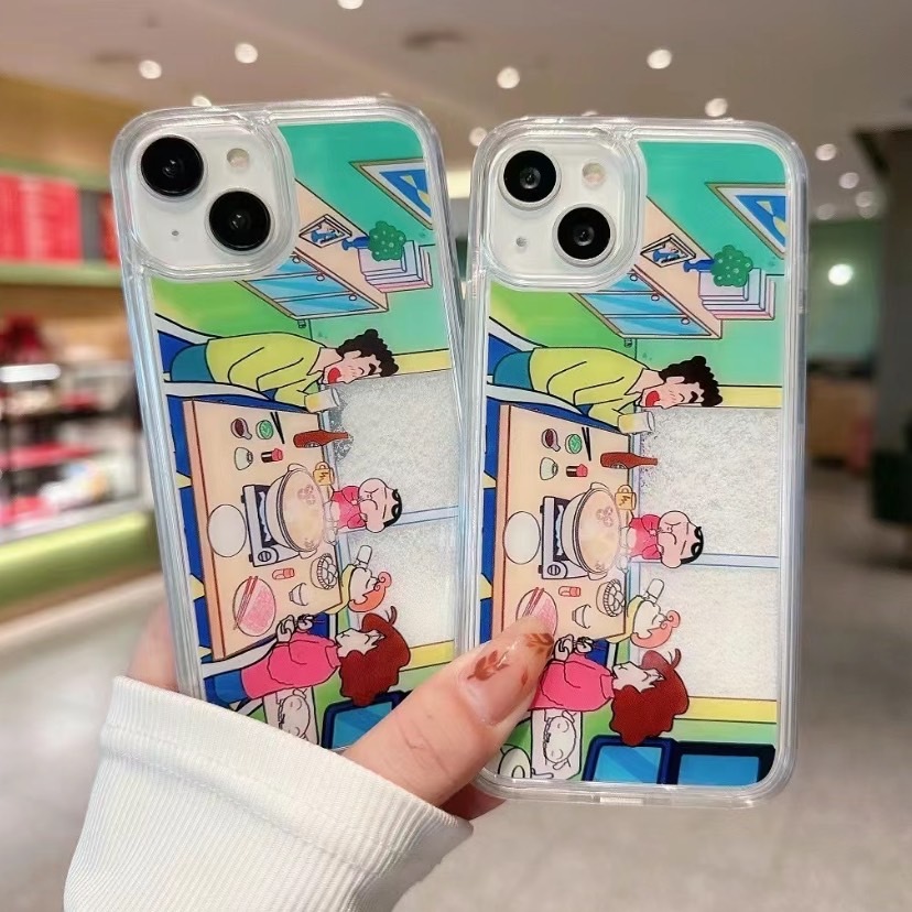 <兩件優惠>蠟筆小新 流沙 雪花 手機殼 配件