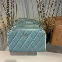 [S] KATE SPADE KF467 CAREY COLORBLOCK EDGE CAM BAG,WILD SAGE, 196021443381 (SKS1092)