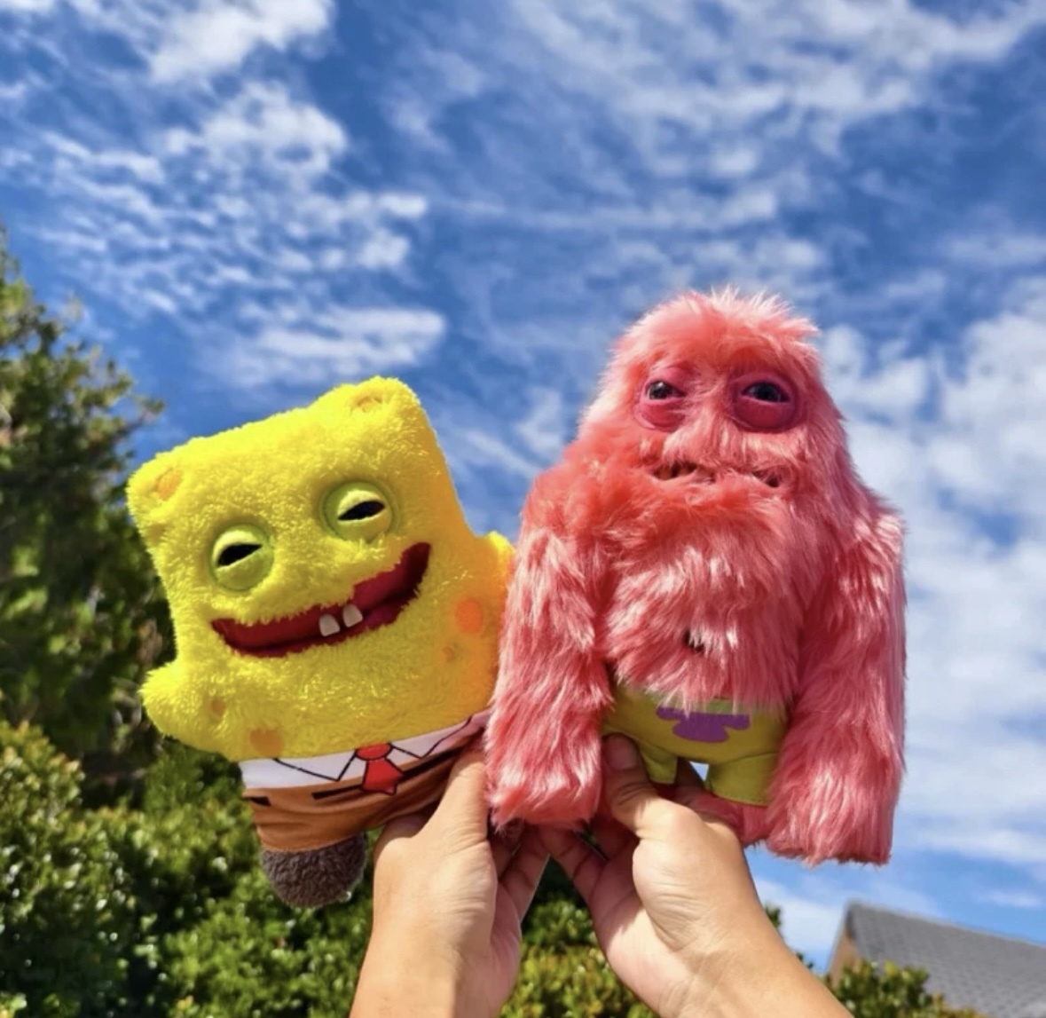 Fuggler x SpongeBob 海綿寶寶 派大星 牙齒怪 娃娃 毛絨公仔(任買兩件711免運)/預購