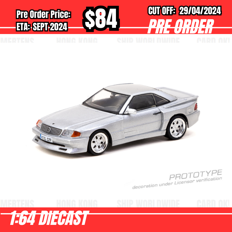 RS-$84  * Tarmac * 1:64 Mercedes-Benz SL 500 Koenig Specials Silver [OD17/04]