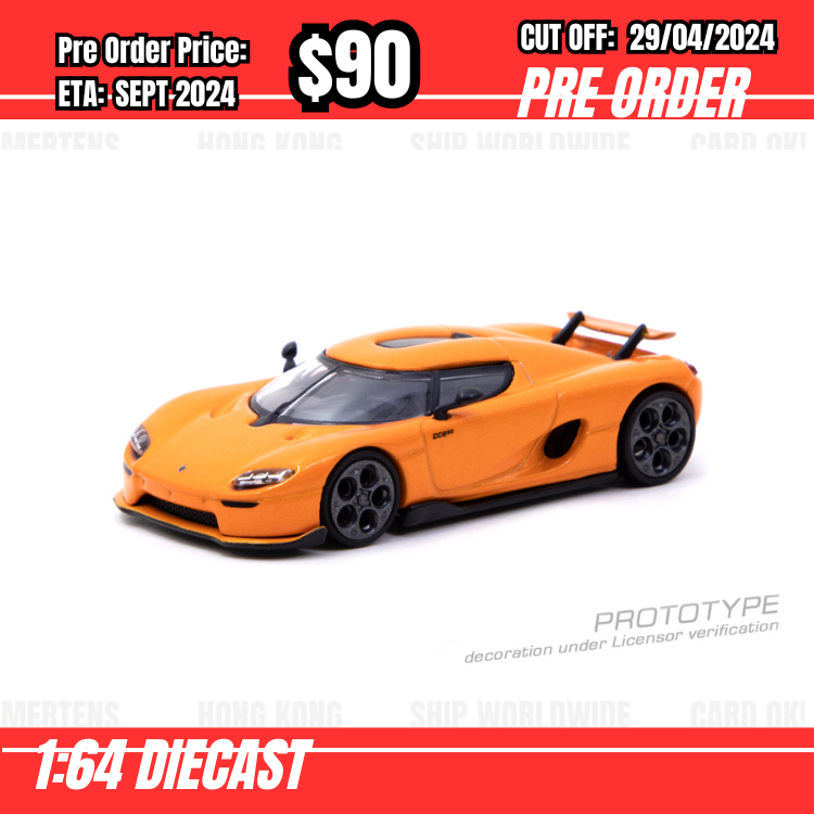 RS-$90   * Tarmac * 1:64 Koenigsegg CC850 Orange [OD17/04]