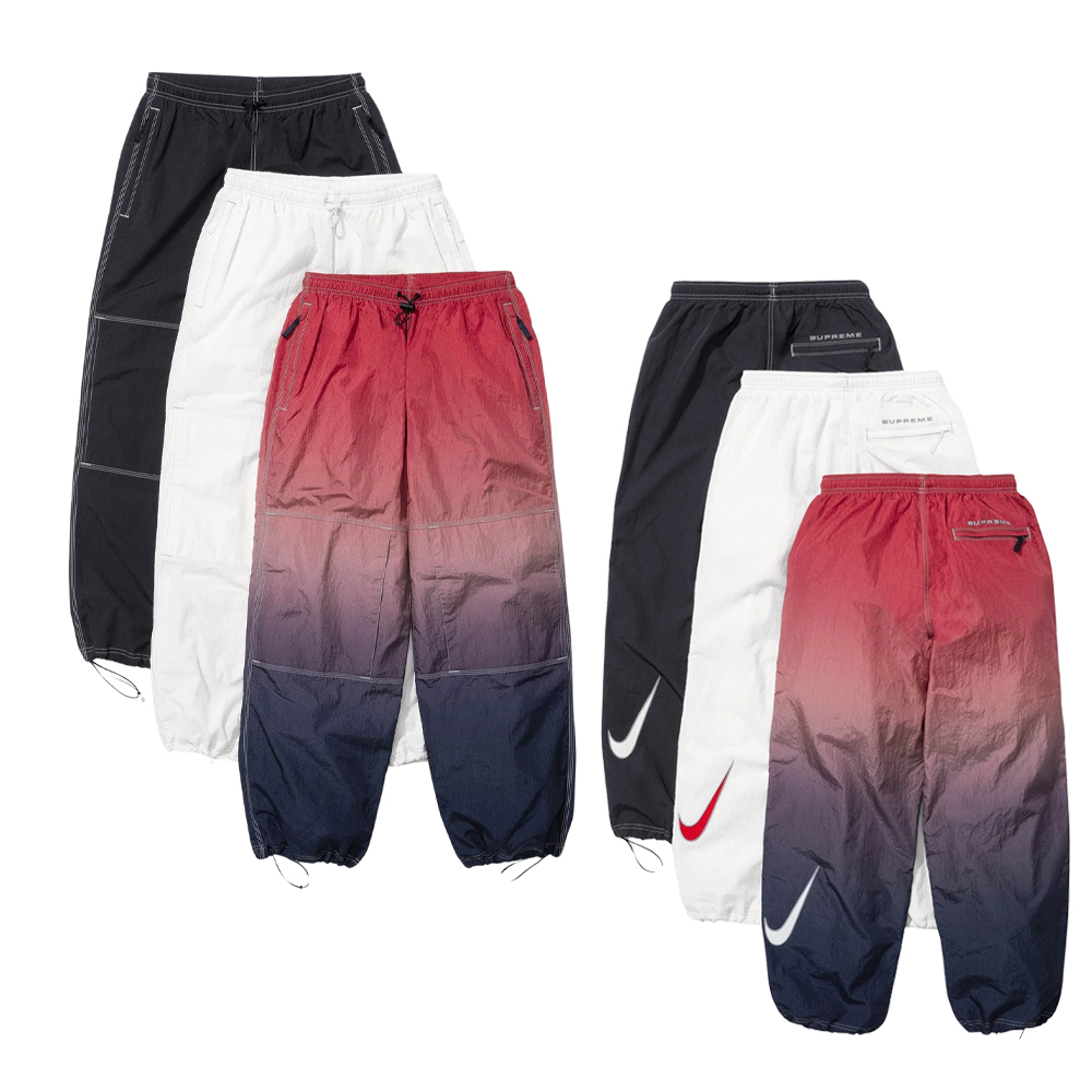 Supreme x Nike SS24 TRACK PANT 聯名 抽繩 口袋 車線 防水 尼龍 運動長褲