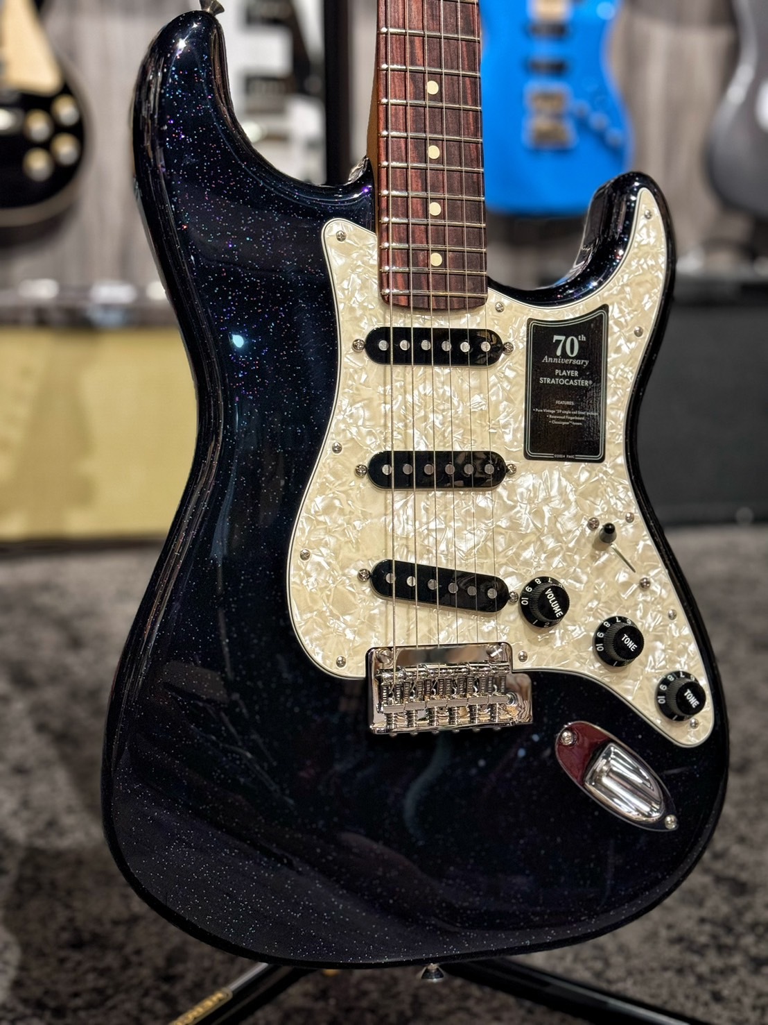 Fender 70th Anniversary Player Stratocaster RW Nebula Noir 70周年限量款電吉他 公司貨【宛伶樂器】