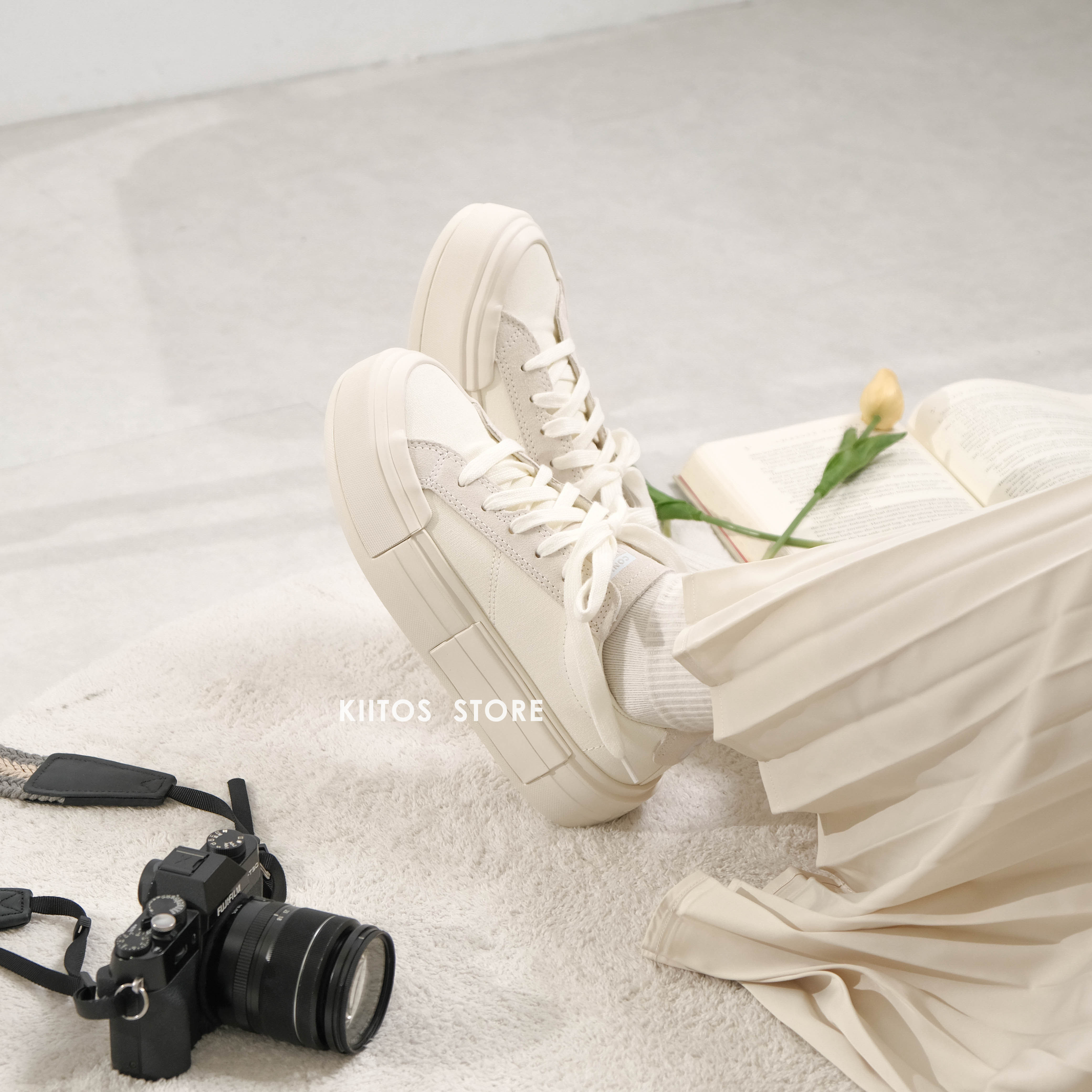 Converse Chuck Taylor All Star Cruise Low "Egret" 奶油白 解構 厚底 帆布 UU鞋 A08788C