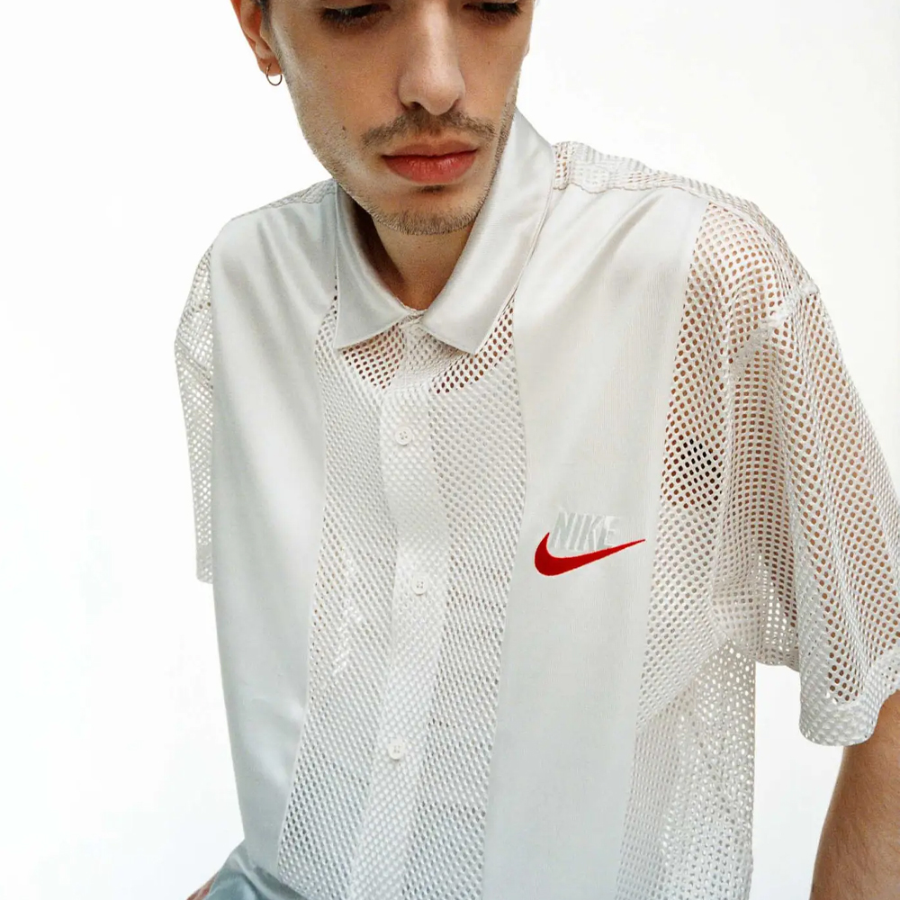 Supreme x Nike Mesh S/S Shirt Red Lサイズ 800x.jpg?