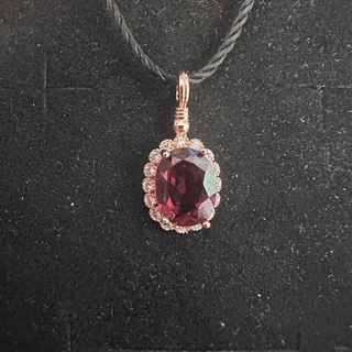 T538紅石榴石吊墜