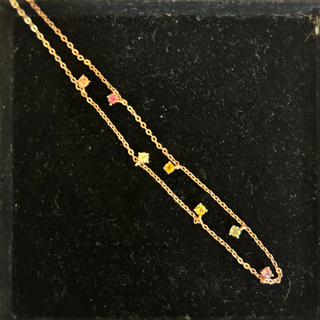 T559彩色藍寶石項鍊