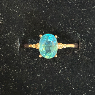 T514水藍拓帕石戒指