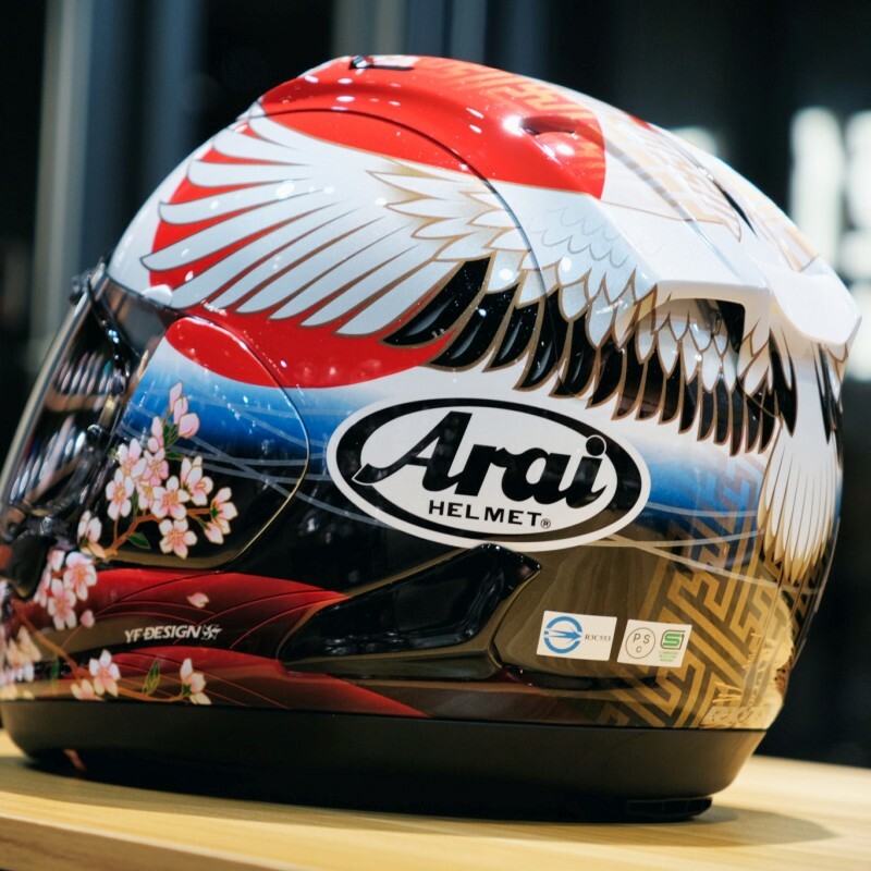 安信騎士| Arai RX-7X 選手彩繪TSUBASA 丹頂鶴全罩式安全帽頂級rx7x 競技