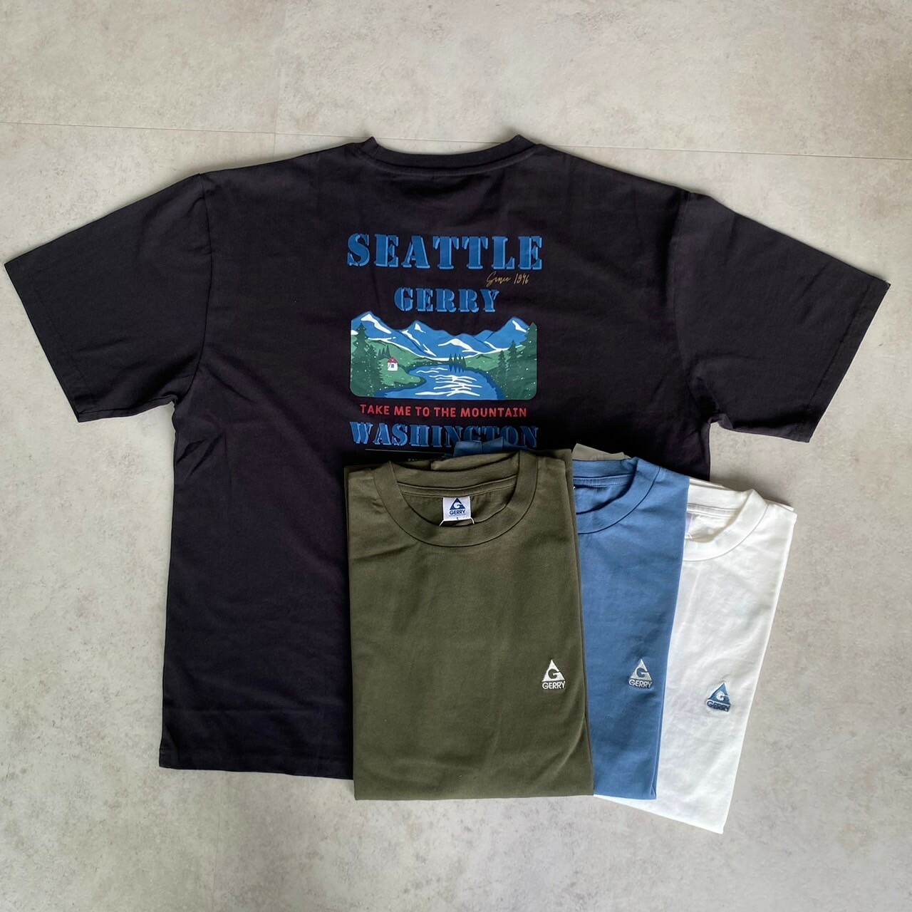 Gerry 寫實山脈湖畔森林短Tee GE24SU13