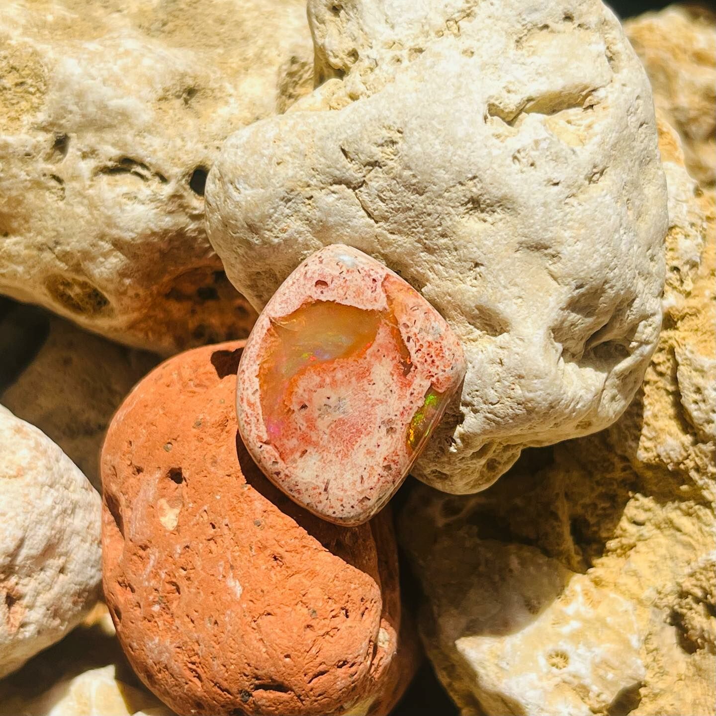 [原石] 墨西哥火蛋白石