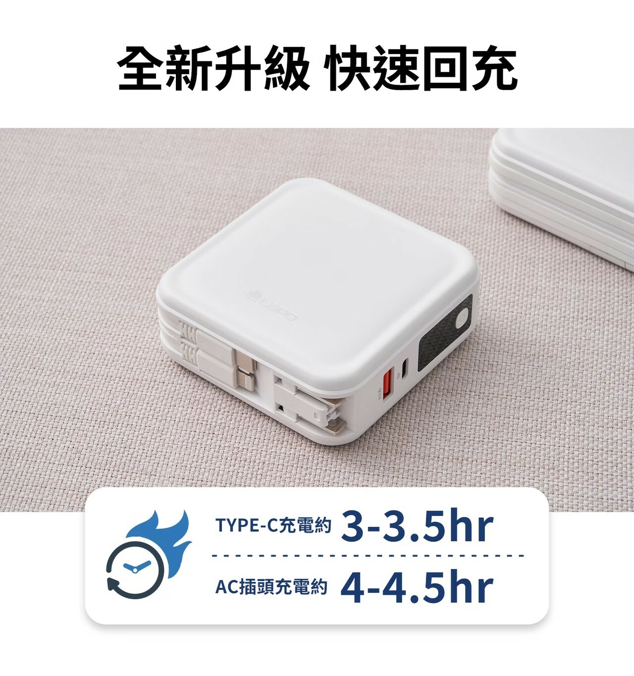 #現貨 LaPO 超進化八合一萬能充 10000mAh 無線快充行動電源 WT-08