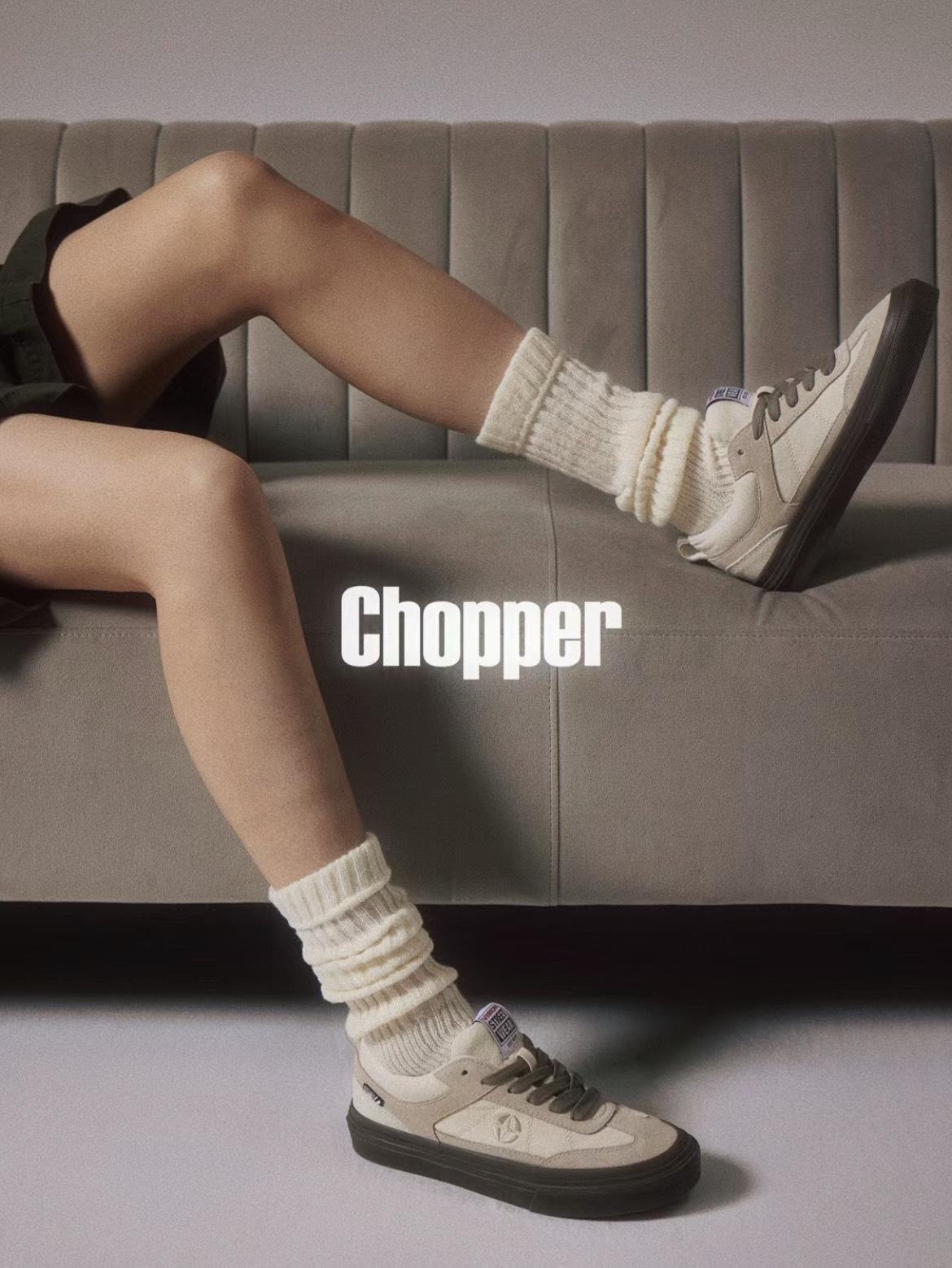 Vision Street Wear CHOPPER 復古街頭滑板鞋 米白