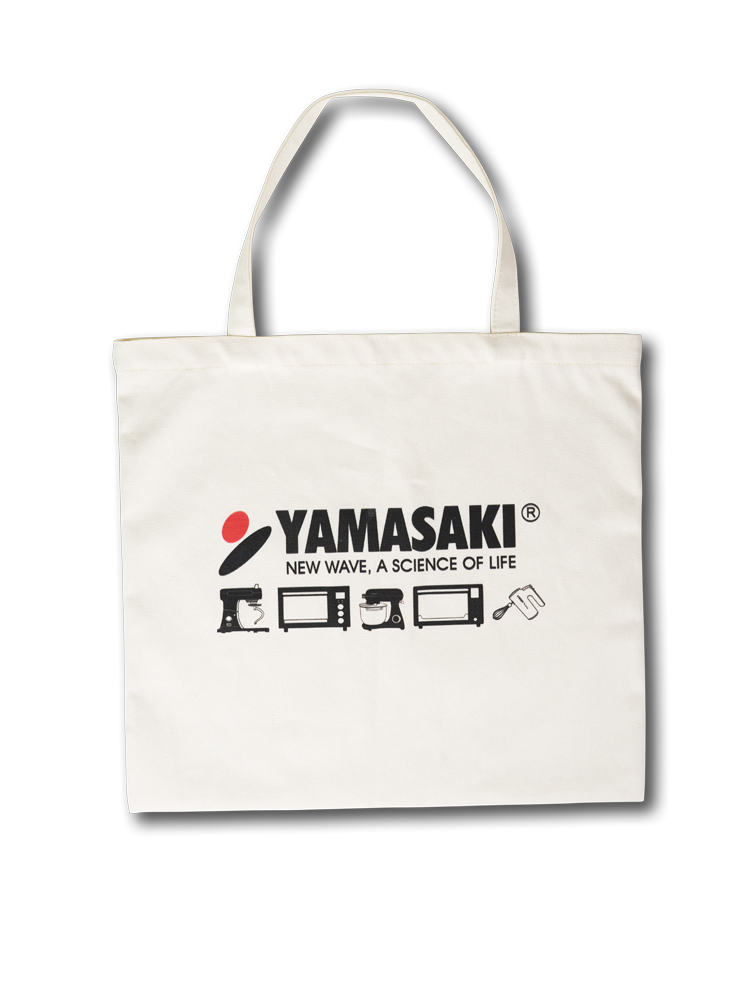 山崎品牌環保購物袋/帆布袋｜白