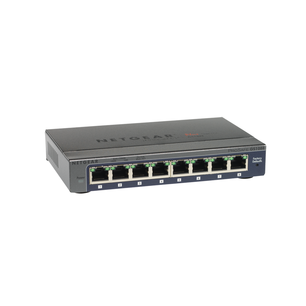 NETGEAR GS108E 8埠 Gigabit 簡易網管交換器