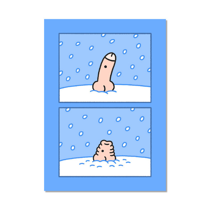 Lanparman｜明信片｜下雪了