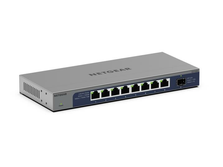 NETGEAR GS108X 8埠GbE + 1埠10G光纖 無網管交換器
